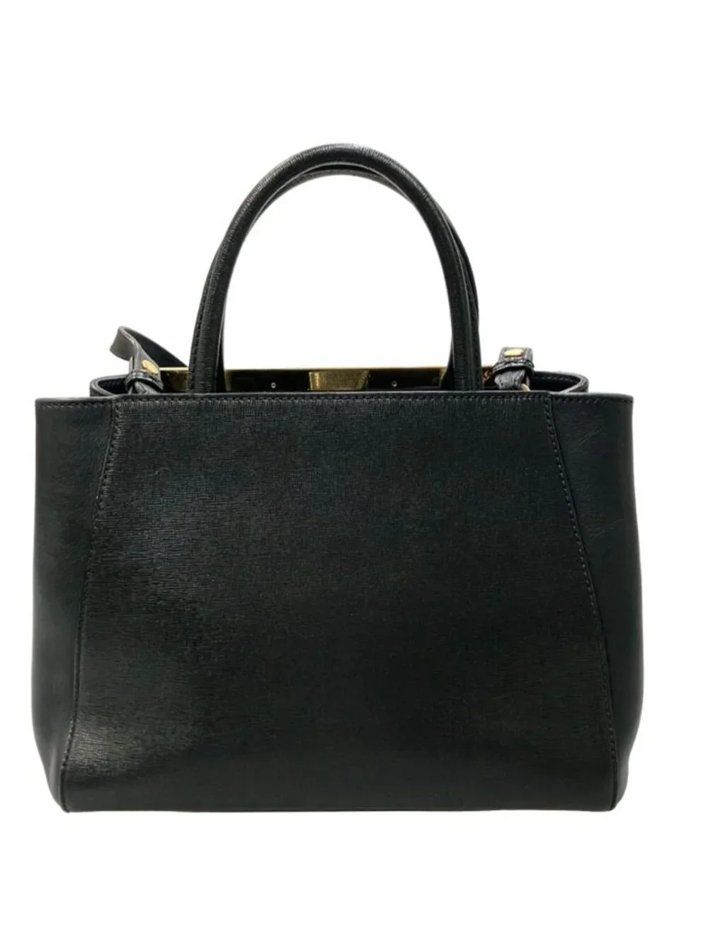 Fendi 2-Way Shoulder Bag Crossbody Leather